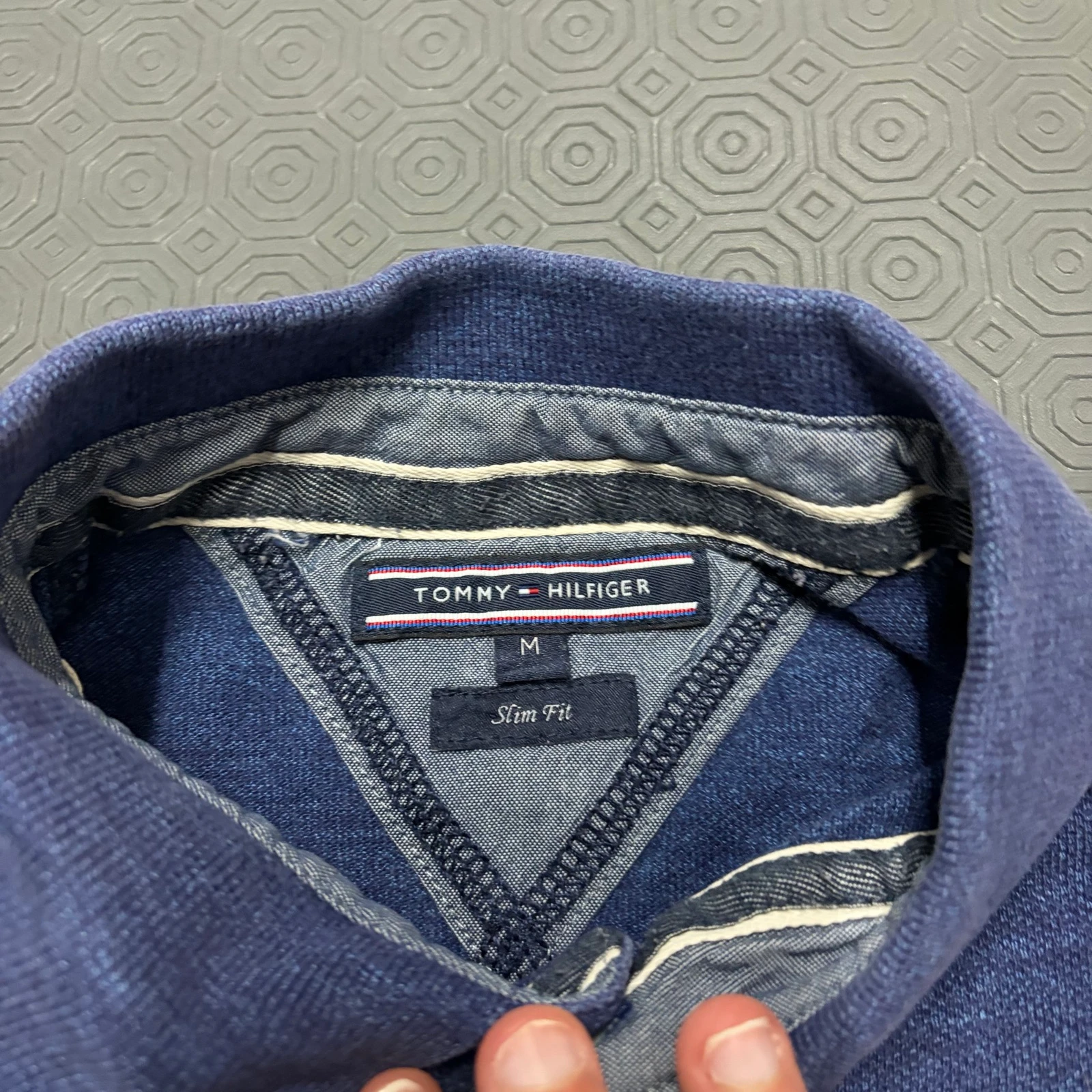 Tommy Hilfiger Blue Polo Size M Slim fit – photo 4
